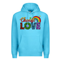 Ocean Blue choose love Premium Hoodie - texasbilliewilder