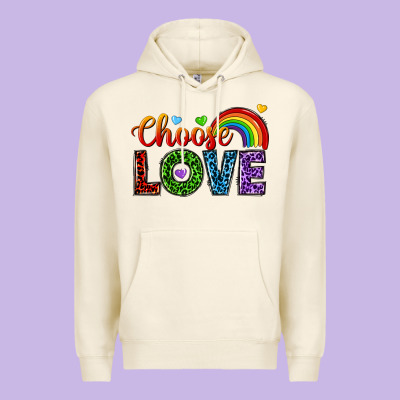 Choose Love Premium Hoodie Designed By Texasbilliewilder