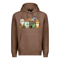 Chestnut latte coffee cups Premium Hoodie - Zillion Design Studio