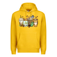 Lemon latte coffee cups Premium Hoodie - Zillion Design Studio
