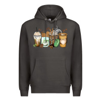 Smoke latte coffee cups Premium Hoodie - Zillion Design Studio