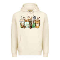 Tofu latte coffee cups Premium Hoodie - Zillion Design Studio