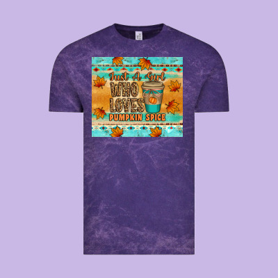 Just A Girl Who Loves Pumpkin Spice Tumbler Vintage Tee Designed By Artiststas