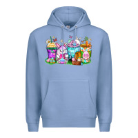 Colony Blue easter coffee cups Premium Hoodie - Zillion Design Studio