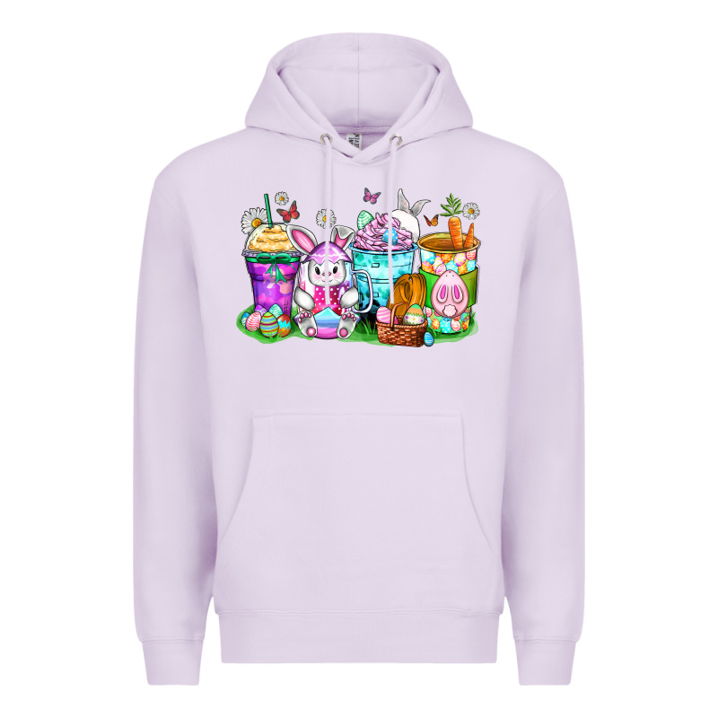Easter Coffee Cups Premium Hoodie by Zillion Design Studio | Teevron