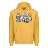 Mustard easter coffee cups Premium Hoodie - Zillion Design Studio