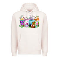 Pale Pink easter coffee cups Premium Hoodie - Zillion Design Studio