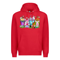 Red easter coffee cups Premium Hoodie - Zillion Design Studio