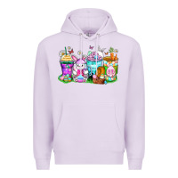 Lilac easter coffee cups Premium Hoodie - Zillion Design Studio