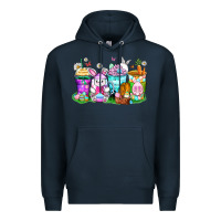 Navy easter coffee cups Premium Hoodie - Zillion Design Studio
