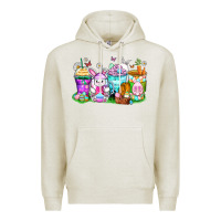 Oatmeal Heather easter coffee cups Premium Hoodie - Zillion Design Studio