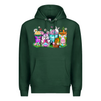 Sports Green easter coffee cups Premium Hoodie - Zillion Design Studio