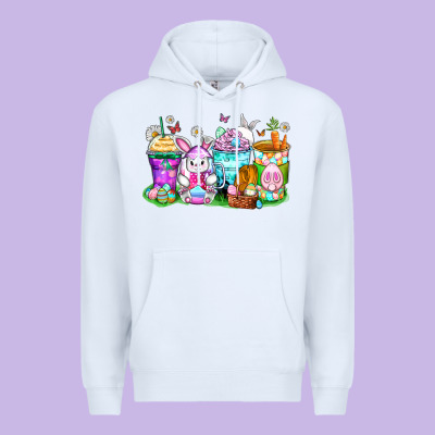 Easter Coffee Cups Premium Hoodie Designed By Zillion Design Studio