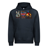 Navy peace love rodeo Urban Hoodie - Zillion Design Studio