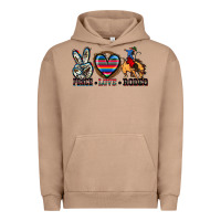 Pigment Burro peace love rodeo Urban Hoodie - Zillion Design Studio