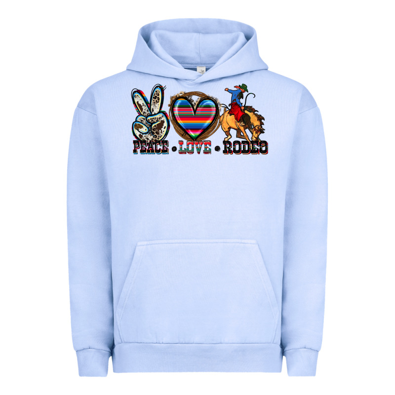 Peace Love Rodeo Urban Hoodie by Zillion Design Studio | Teevron