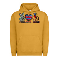 Pigment Peanut Butter peace love rodeo Urban Hoodie - Zillion Design Studio
