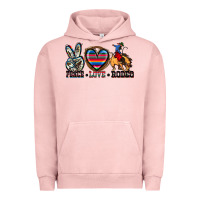 Pigment Salmon peace love rodeo Urban Hoodie - Zillion Design Studio