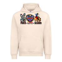 Sandshell peace love rodeo Urban Hoodie - Zillion Design Studio