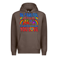 Coffee be careful who you hate it could  be someone you l Premium Hoodie - texasbilliewilder