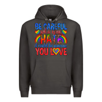 Smoke be careful who you hate it could  be someone you l Premium Hoodie - texasbilliewilder