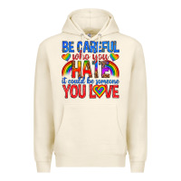 Tofu be careful who you hate it could  be someone you l Premium Hoodie - texasbilliewilder