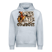 Heather Grey long live cowboys Urban Hoodie - Zillion Design Studio