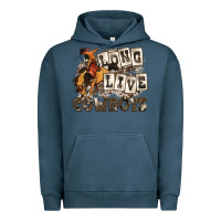 Pigment Midnight Navy long live cowboys Urban Hoodie - Zillion Design Studio