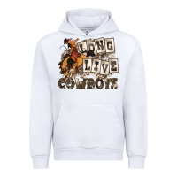 White long live cowboys Urban Hoodie - Zillion Design Studio
