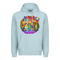 Blue Mist be kind with heart ballons Premium Hoodie - texasbilliewilder