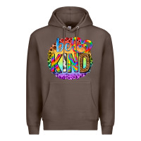 Coffee be kind with heart ballons Premium Hoodie - texasbilliewilder