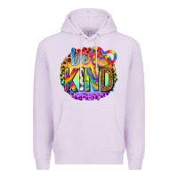 Lilac be kind with heart ballons Premium Hoodie - texasbilliewilder