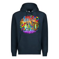 Navy be kind with heart ballons Premium Hoodie - texasbilliewilder