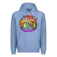 Colony Blue be kind with heart ballons Premium Hoodie - texasbilliewilder