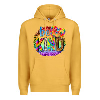Mustard be kind with heart ballons Premium Hoodie - texasbilliewilder