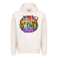 Pale Pink be kind with heart ballons Premium Hoodie - texasbilliewilder
