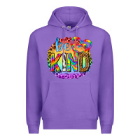 Purple be kind with heart ballons Premium Hoodie - texasbilliewilder