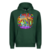 Sports Green be kind with heart ballons Premium Hoodie - texasbilliewilder