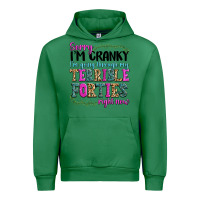 Emerald sorry im cranky im going through my terrible forti Urban Hoodie - texasbilliewilder