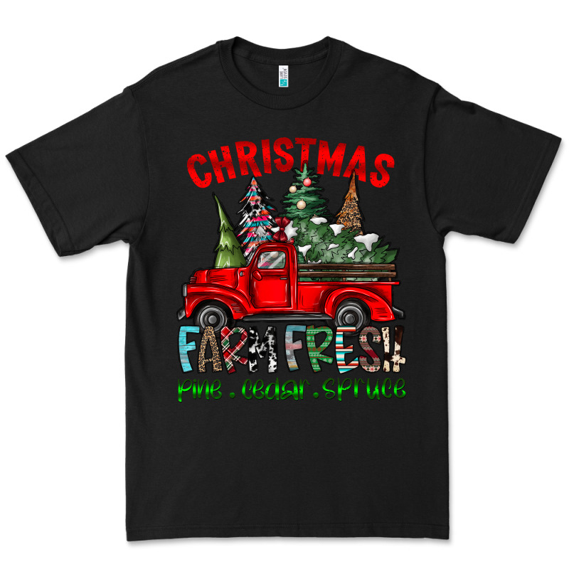 Christmas Tree Farm Truck Premium Tee by CowhideDigitalArt | Teevron