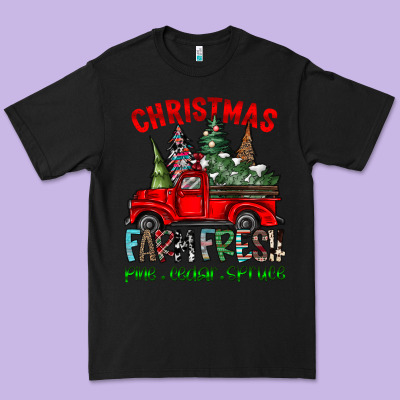 Christmas Tree Farm Truck Premium Tee Designed By Cowhidedigitalart