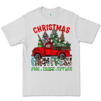 Dove Grey christmas tree farm truck Premium Tee - CowhideDigitalArt