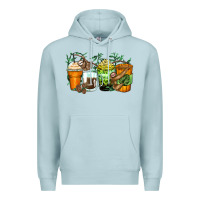 Blue Mist sloth coffee cups Premium Hoodie - Zillion Design Studio