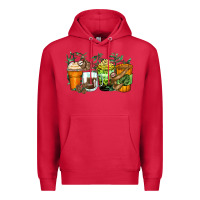 Cardinal sloth coffee cups Premium Hoodie - Zillion Design Studio