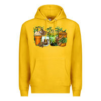 Lemon sloth coffee cups Premium Hoodie - Zillion Design Studio