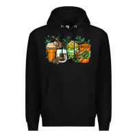 Black sloth coffee cups Premium Hoodie - Zillion Design Studio