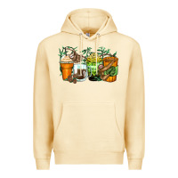 Pina Colada sloth coffee cups Premium Hoodie - Zillion Design Studio