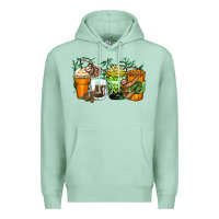 Seafoam sloth coffee cups Premium Hoodie - Zillion Design Studio