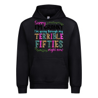 Black sorry i’m cranky i’m going through my terrible Urban Hoodie - texasbilliewilder