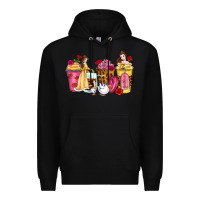 Black princess cartoon coffee cups Premium Hoodie - Zillion Design Studio